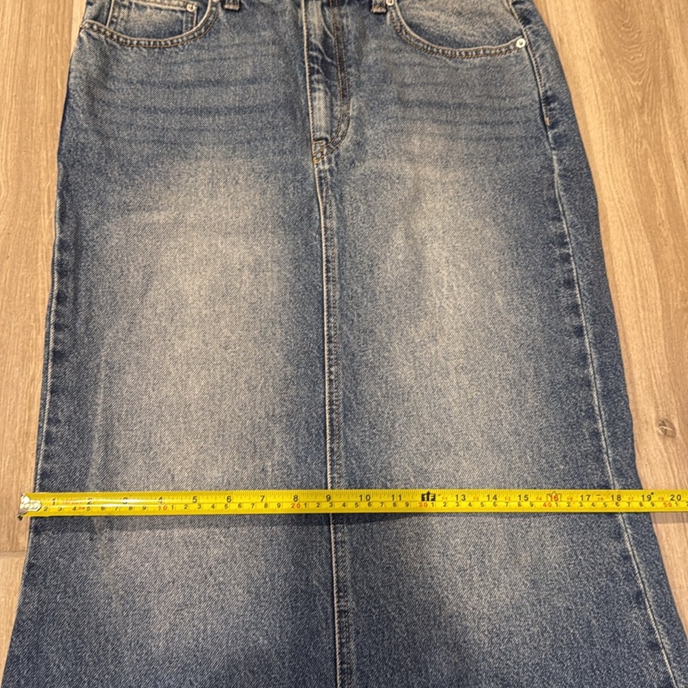 H&M mermaid denim skirt size 10, New Maxi jeans skirt Very pretty H & M - Picture 15 of 16
